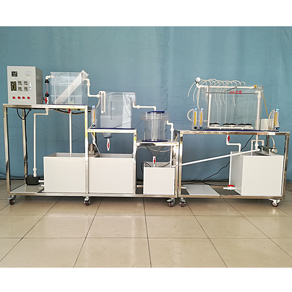 MBR工藝市政污水處理實(shí)驗(yàn)裝置(圖1) MBR工序技藝市政污水處置整理實(shí)驗(yàn)裝置,氣動控制實(shí)驗(yàn)裝置